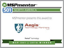 Aegis Technology Partners Ranked Among Top 501 Managed Service Providers